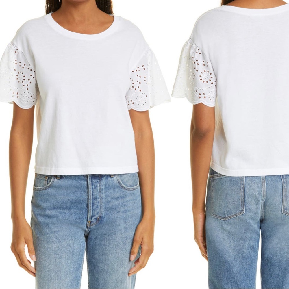 GAP Eyelet Sleeve t-shirt